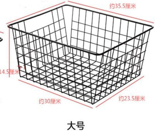 ワイヤーバスケット6個収納収納収納容器小物収納ケースキッチンキャビネットクローゼット用丈夫な金属製バスケット洗濯室ガレージ冷蔵庫浴室キャビネットカウンタートップ