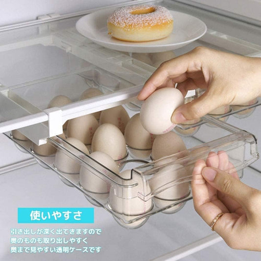 冷蔵庫吊り下げ収納ケース 冷蔵庫トレー 卵ケース 引き出し 冷蔵庫収納 冷蔵庫 小物 化粧品 整理 収納ケース キャビネット パントリー 卓上に最適 省スペース