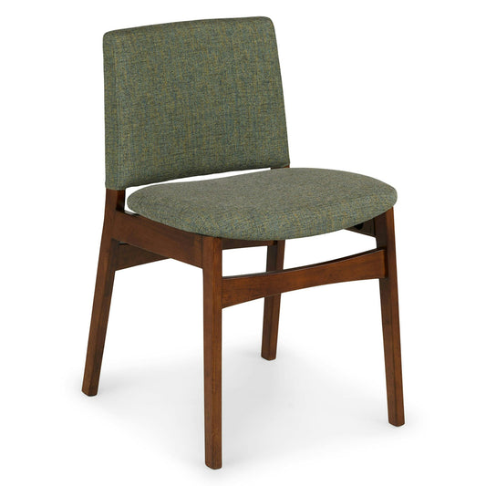 Nosh Dining Chair - Hemlock Green and Walnut