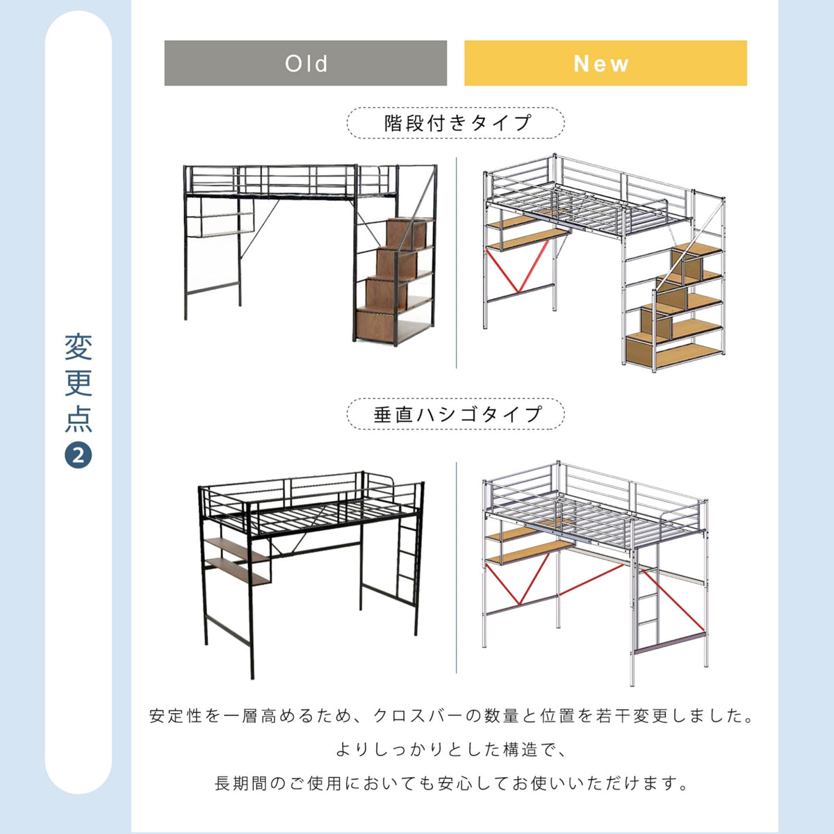 ロフトベッド パイプベッド サイド棚付き シングルベッド 木 収納 北欧風 子供部屋スチール 耐震