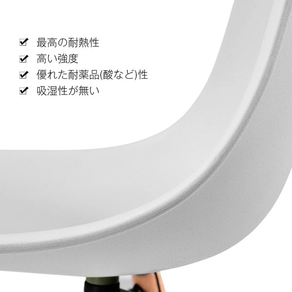 イームズチェア 座面のみ 交換用シート ホワイト PP樹脂 リプロダクトチェア用 パーツ