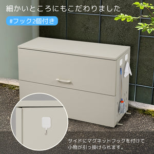 ゴミ箱 屋外 247L ゴミステーション 通気性抜群 ふた付き カラスよけ 野良猫対策 ホワイト