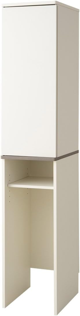 ゴミ箱がきれいに収まる キッチンキャビネット 食器棚 幅35cm ホワイト