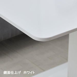 昇降式テーブル 幅120 140 160 伸長式 奥行80 ダイニングテーブル 拡張 ガス圧 大きめ 高さ51.5-74.5cm リビングテーブル リフティング