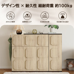 伸縮 キャビネット L字 伸長式 コーナーボード サイドボード リビングボード 収納棚 幅XX 奥行35cm 高さ82cm 木製 木目調 北欧風 ナチュラル