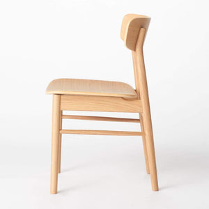 ラウンドチェア・オーク材 幅45×奥行51×高さ77cm 82009255