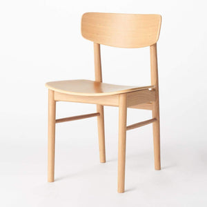 ラウンドチェア・オーク材 幅45×奥行51×高さ77cm 82009255