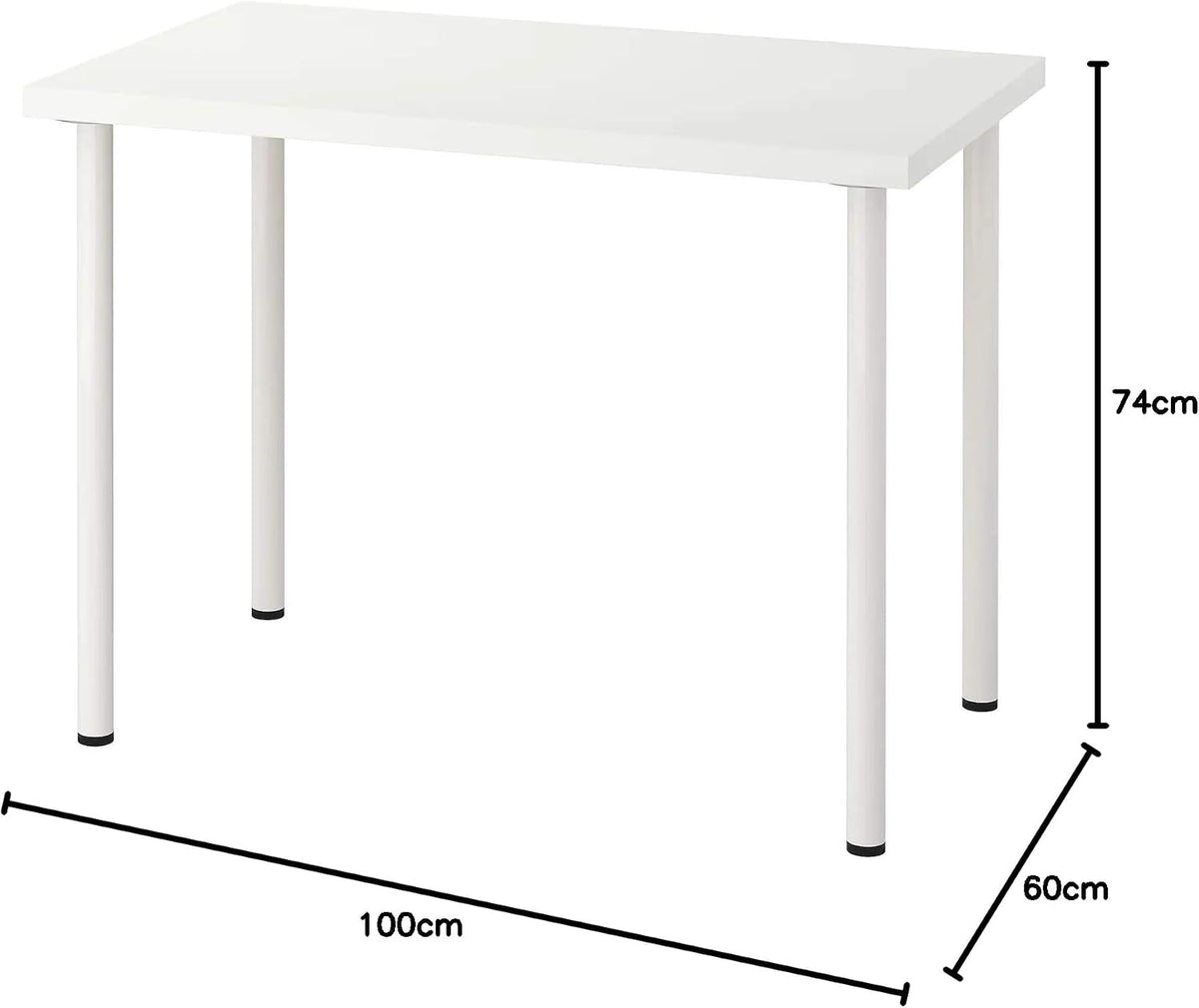 ＩＫＥＡ/イケア LINNMON/リンモン・ADIL/オディリス：テーブル100x60 cm ホワイト/ホワイト（092.464.08）