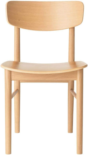 ラウンドチェア・オーク材 幅45×奥行51×高さ77cm 82009255