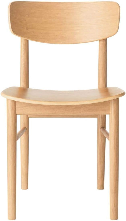ラウンドチェア・オーク材 幅45×奥行51×高さ77cm 82009255