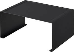 キッチンスチール コの字ラック L ブラック 約W30.5XD22XH14cm タワー tower キッチンラック スタッキング