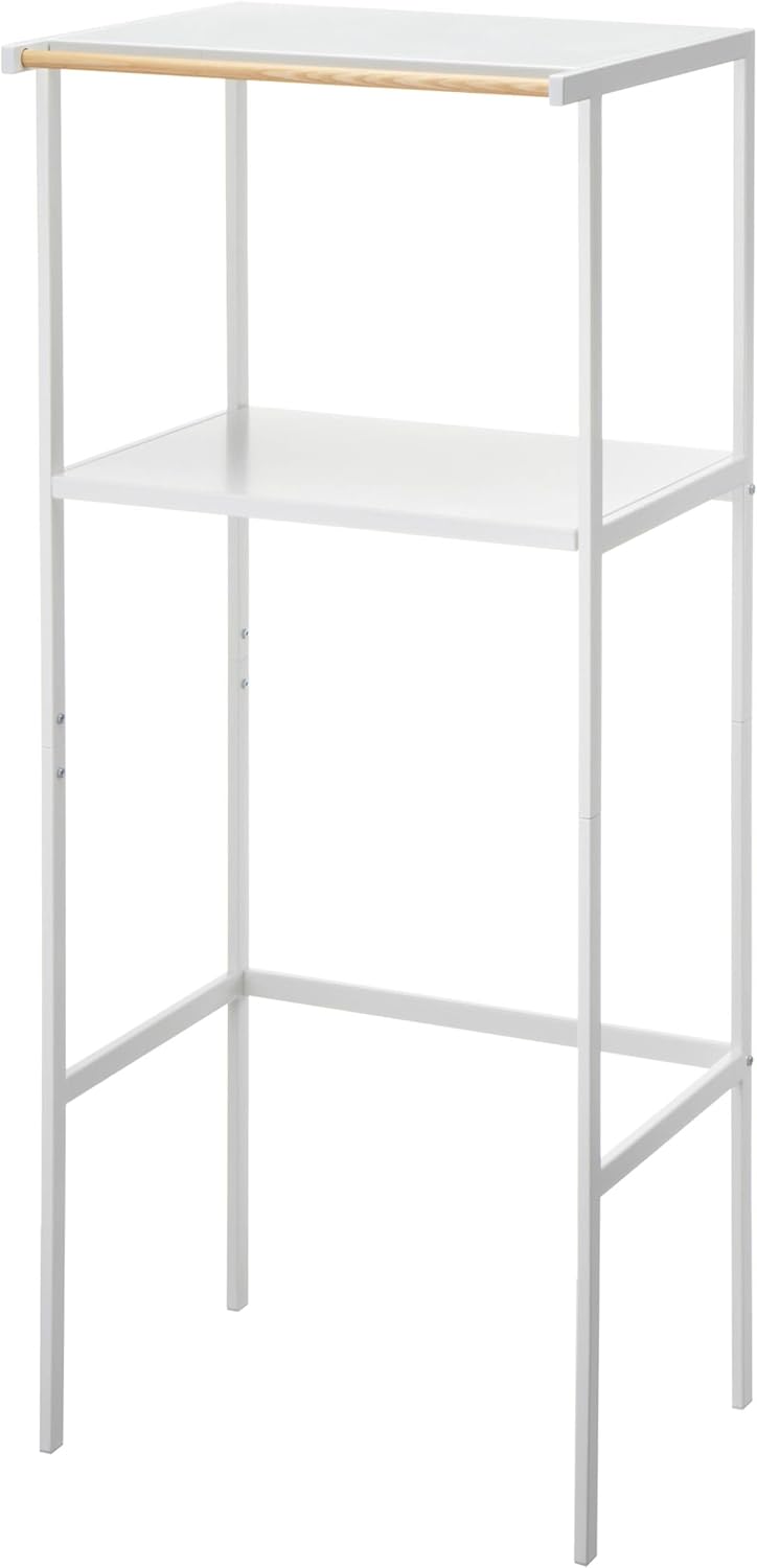 ゴミ箱上 ラック ホワイト 約W55XD45XH130cm タワー tower キッチンラック 2859