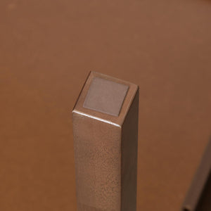 ダイニングテーブル 2人用 幅75×奥行75×高さ71㎝ ブラウン 食卓 テーブル 木目調 脚部のみ天然木 組み立て モルト 98816