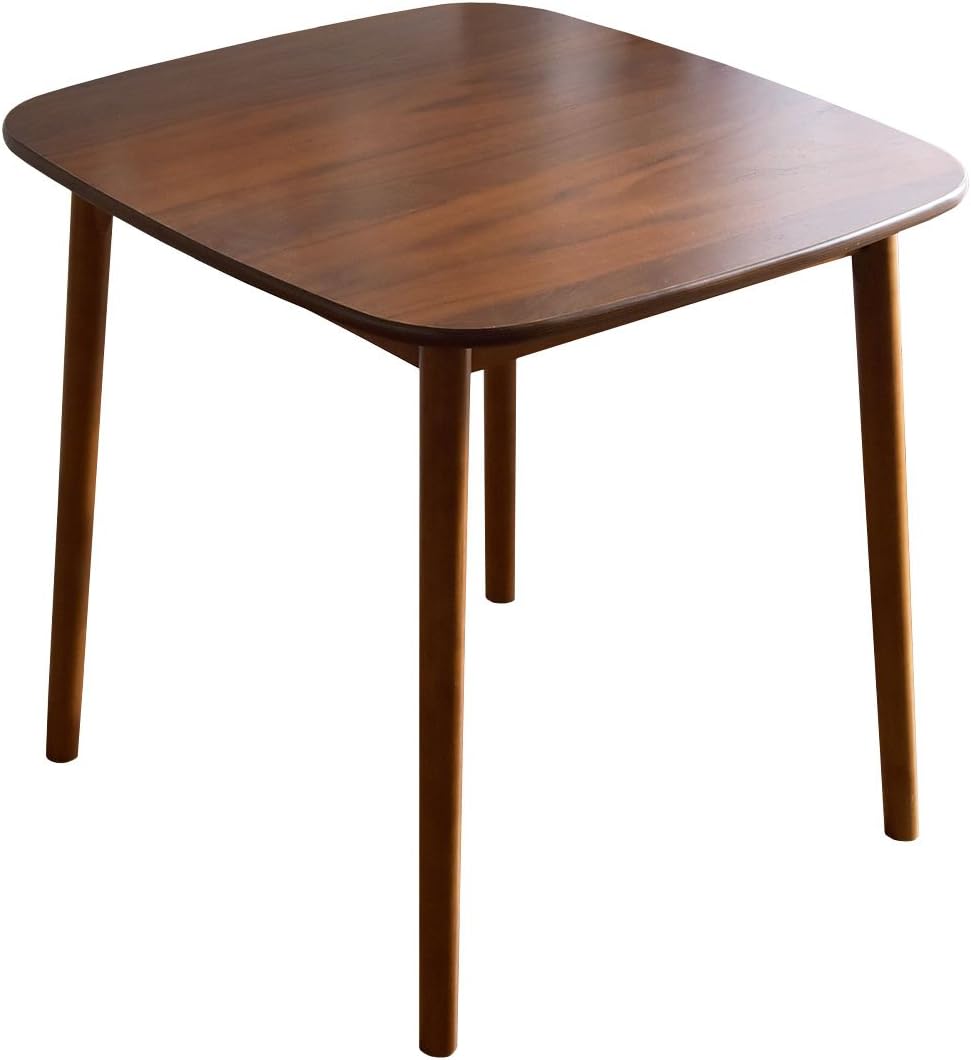 ダイニングテーブル 単品 75 × cm ウォールナット 天然木 ダイニング テーブル 突板 49600015(54806)