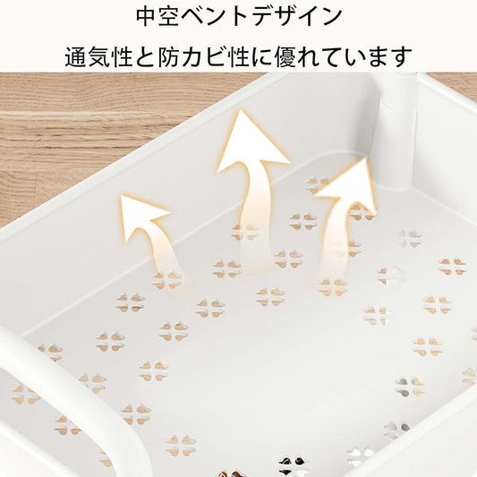 キャスター付き キッチンワゴン ラック 隙間収納 ベビーワゴンおしゃれ 小物収納 多機能 ランドリー ラック大容量 ABS 組立簡単 庭 ストレージ 着陸