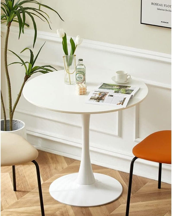 丸テーブル 幅70cm×高さ73㎝ ダイニングテーブル サイドテーブル カフェテーブル 傷・汚れ・水分・熱に強い天板 在宅ワーク 勉強机 作業台 食卓 リビング