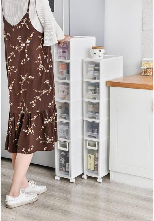 収納キャビネット 引き出し式スリットキャビネット 隙間 収納16cm 完成品 スリムチェスト収納 ボックス 引き出し ケース洗面化粧台収納棚 洗面所 洗剤収納