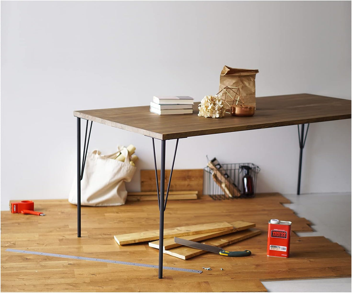LABRICO スチールテーブル脚 大 DIY TABLE LEG WTK-1 ブラック 高さ68cm(調整69cmまで)