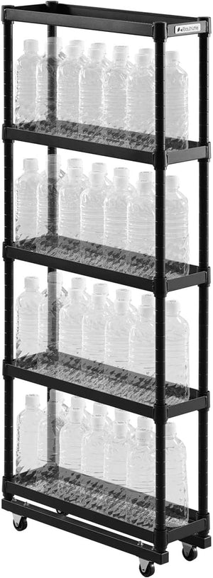 Bauhutte( バウヒュッテ ) スリムボトルラック ペットボトル 収納 ストッカー ( 幅 15 × 奥行 46 高さ 112.3 cm BHS-150