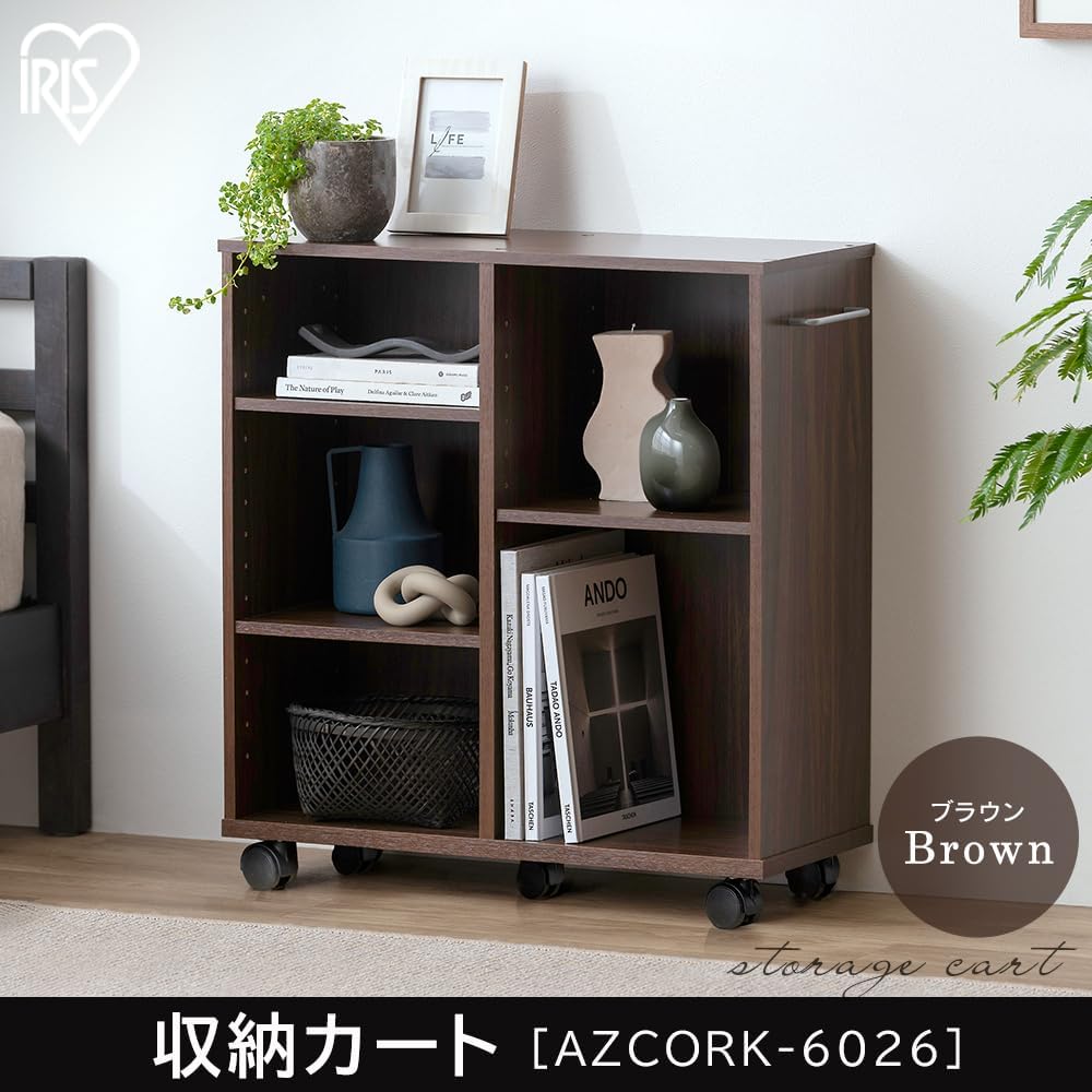 棚 キッチンワゴン カート 収納 収納棚 ラック 調味料ラック おもちゃ キッチン 本棚 幅60×奥行26×高さ65cm 取っ手 キ