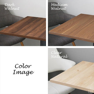 テーブル 天板 60cm×60cm×厚み2.5cm [600mm×600mm×厚み25mm] 業務用 木製 机 ダークウォルナット