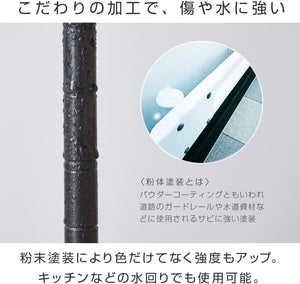 サイドテーブル キッチンワゴン ランドリーワゴン キャスター付き スリム 白 ホワイト 3段 幅20cm×奥行45cm×高さ74.5cm CPS45
