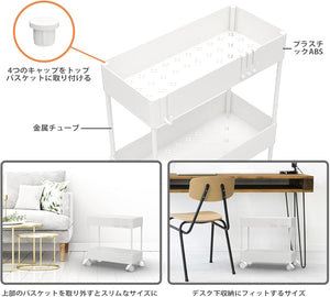キッチンワゴン キャスター付き ワゴン 隙間収納 スリム 収納カート キッチン 洗面所 収納 13.5cm 18cm 22cm 冷蔵庫横 台所 浴室 トイレ 細