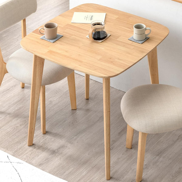 ダイニングテーブル 単品 2人用 幅75cm 正方形 木製 カフェ風 食卓テーブル 北欧 シンプル 49600183(88599)