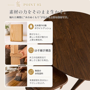 ダイニングテーブル＋チェア3点セット 円形 2人～4人用 108cm 木製 2568 P033 ウォールナットブラウン