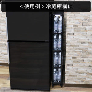 Bauhutte( バウヒュッテ ) スリムボトルラック ペットボトル 収納 ストッカー ( 幅 15 × 奥行 46 高さ 112.3 cm BHS-150