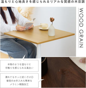 カフェテーブル テーブル 幅60cm 奥行き60cm ダイニングテーブル ワークデスク テーブルのみ 2人掛け 1本脚 食卓用 北欧 tempo