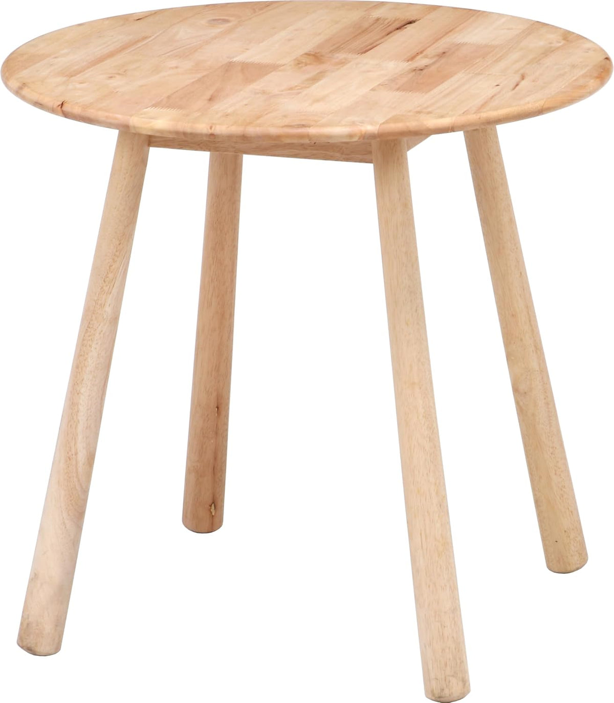 テーブル ラウンド 直径80×高さ72cm ナチュラル 天然木 ダイニングテーブル 2人用 ティムバ Natural Signature 37014