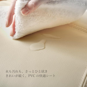 カグワールド ダイニングチェア 回転 カフェチェア 1脚 肘付き ふかふか 北欧 PVCレザー 椅子 ミディアムブラウンMBR