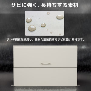 ゴミ箱 屋外 247L ゴミステーション 通気性抜群 ふた付き カラスよけ 野良猫対策 ホワイト