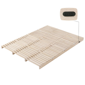 パレットベッド 12枚セット すのこベッド コンセント付き 天然パイン材 ローベッド 50*50cm 組み換え自由 木製 天然木 軽量 ベッド パレット ロータイプ ベッドフレーム