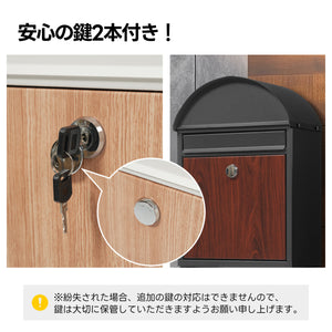 置き型 スタンドポスト かご付きポスト鍵付き メ一ル便·A4対応 北欧 一戸建て用 メールボックス 新聞受け 高級 ホワイト