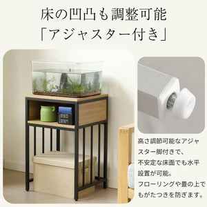 水槽台 水槽スタンド 45cm*40cm 耐荷重100kg 収納棚 二段 幅45cm スチール アジャスター付 収納ラック 木製 飼う 2段