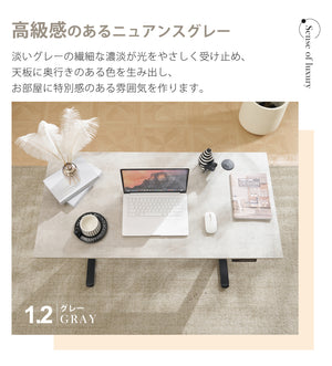 電動昇降デスク スタンディングデスク 幅120cm昇降デスク 昇降式テーブル 昇降式デスク 高さ調整 リモートワーク 在宅 テレワーク オフィスデスク グレー