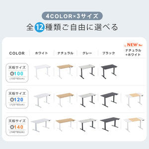 電動昇降デスク スタンディングデスク 幅100cm昇降デスク 昇降式テーブル 昇降式デスク 高さ調整 リモートワーク 在宅 テレワーク オフィスデスク 机
