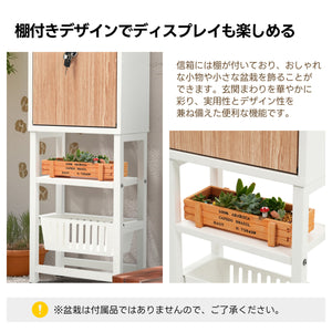 置き型 スタンドポスト かご付きポスト鍵付き メ一ル便·A4対応 北欧 一戸建て用 メールボックス 新聞受け 高級 ホワイト