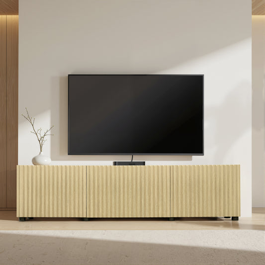 テレビキャビネット オーク材調 木製 テレビ台 ローボード TVボード 幅160cm 収納付き リビング収納 北欧風 モダン リビング・寝室用 組立簡単