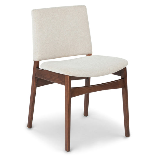 Nosh Dining Chair - Chalk Gray and Walnut