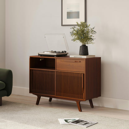 Jokuna 48" Vinyl Media Unit - Walnut