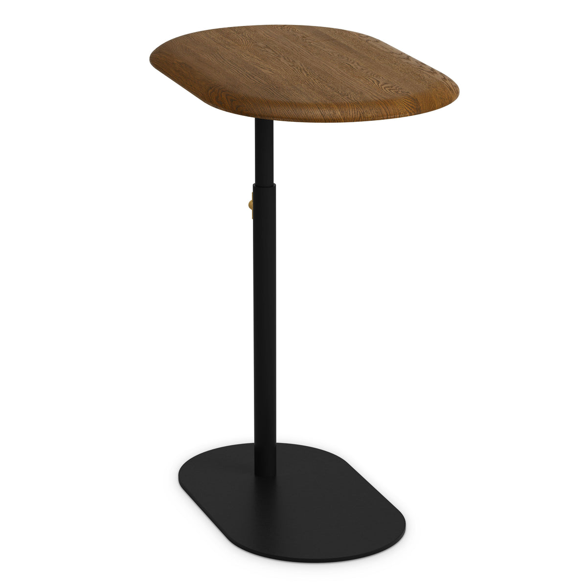 Portima C Side Table - Black and Smoked Oak