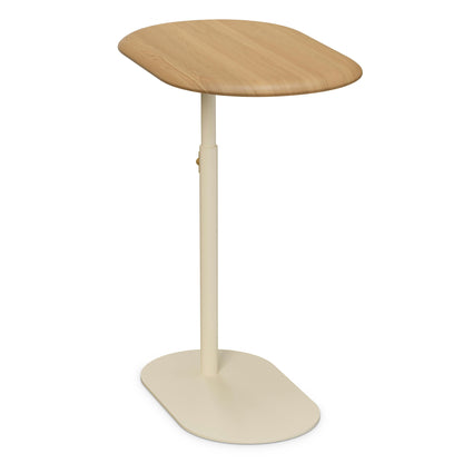 Portima C Side Table - Sandstone Beige and White Oak