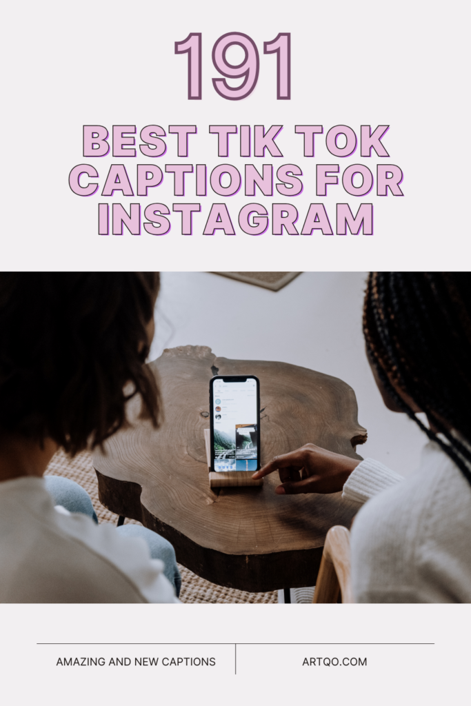Find 191 best TikTok captions for Instagram! Funny, cute, and relatable captions to make your posts stand out and connect with your followers.