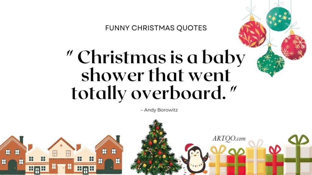 Christmas is a baby shower that went totally overboard
