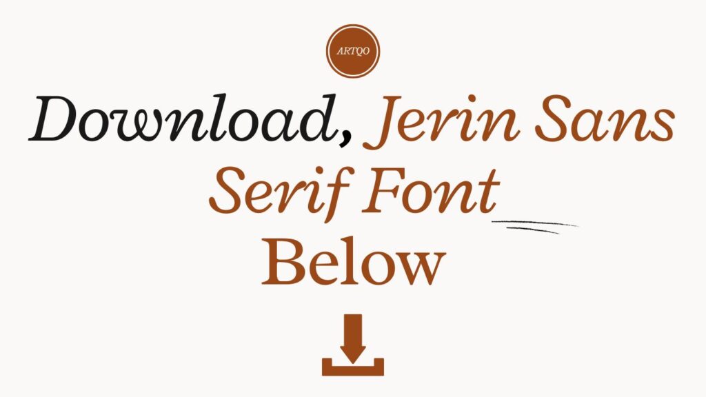 Jerin Serif Font Download Now